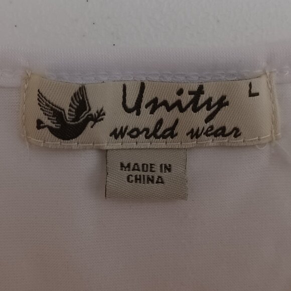 Women's Unity World Wear American Red White & Blue Butterfly 4th of July Size L - Picture 8 of 11